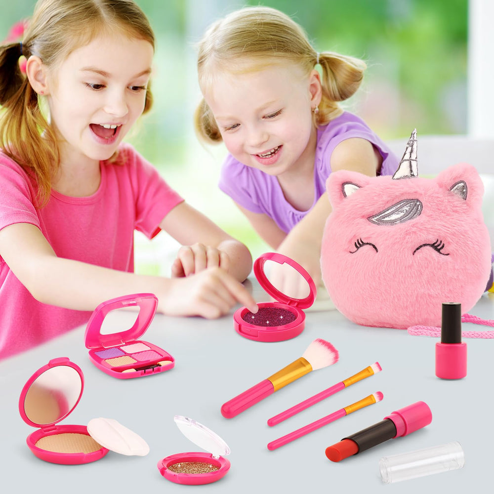 xFFFun unicorn purse real brushes for practice and artistry