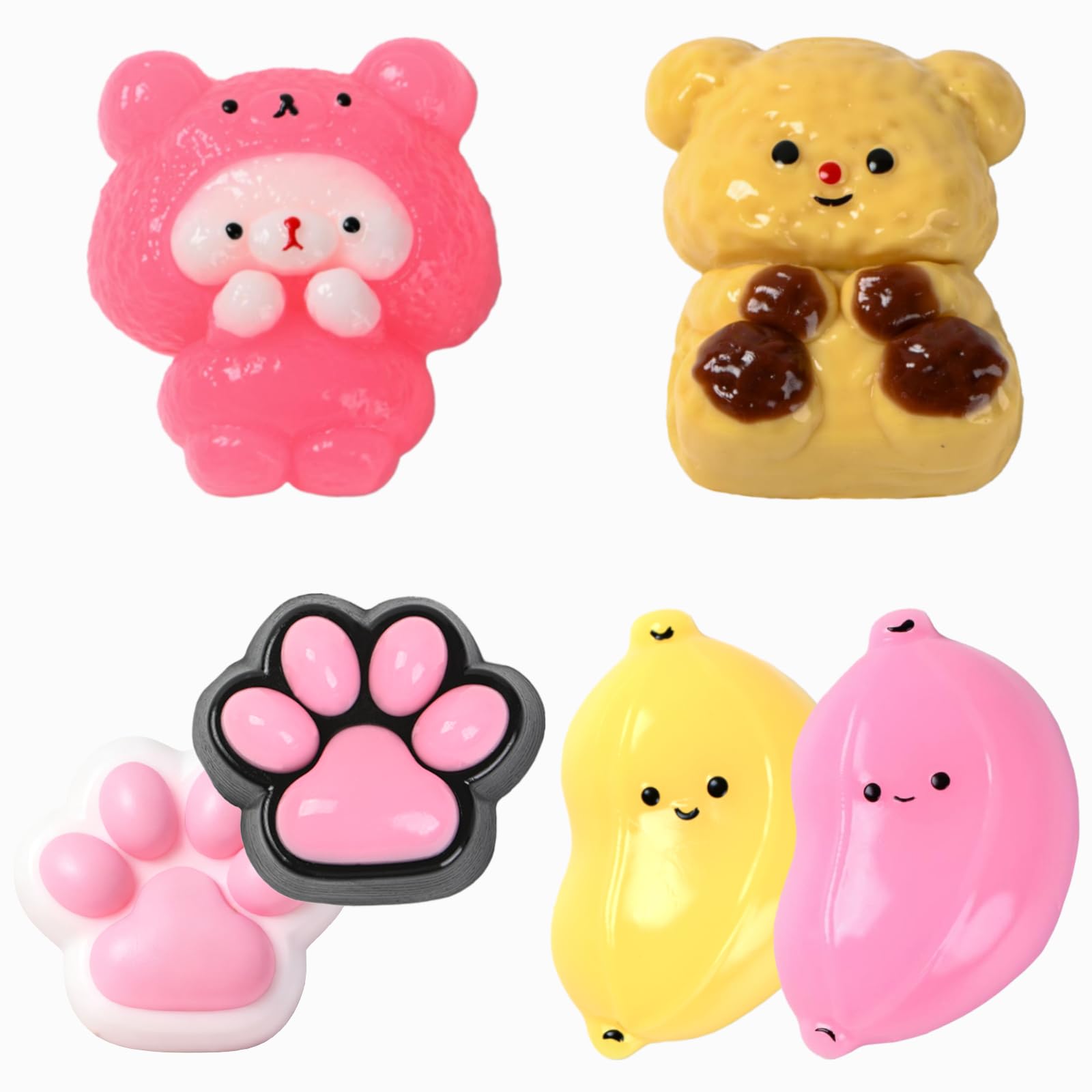 Xgmadiles Taba durable non-toxic squishies withstand daily play.