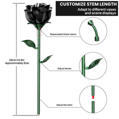 XGSHJ Black Rose Bouquet DIY decor idea for refined spaces
