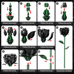 XGSHJ Black Rose Bouquet gift-ready packaging ready for gifting