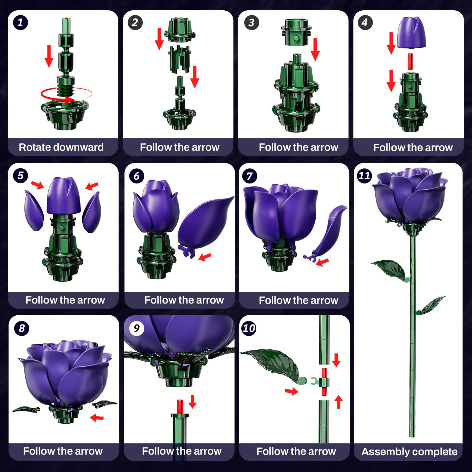 XGSHJ Long-lasting faux bouquet maintains color and shape