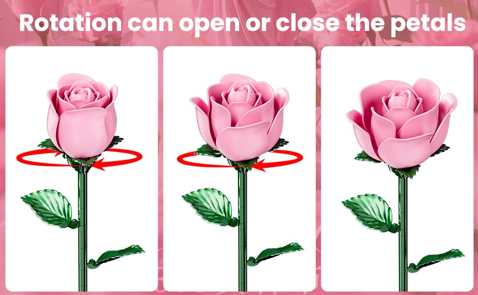 XGSHJ pink rose bouquet die-cast core for clean assembly