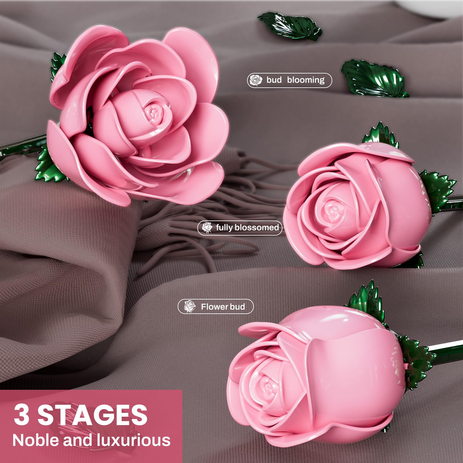 XGSHJ pink rose bouquet retro centerpiece for festive settings