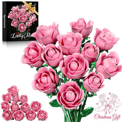 XGSHJ pink rose bouquet with swinging petals for elegant living room decor