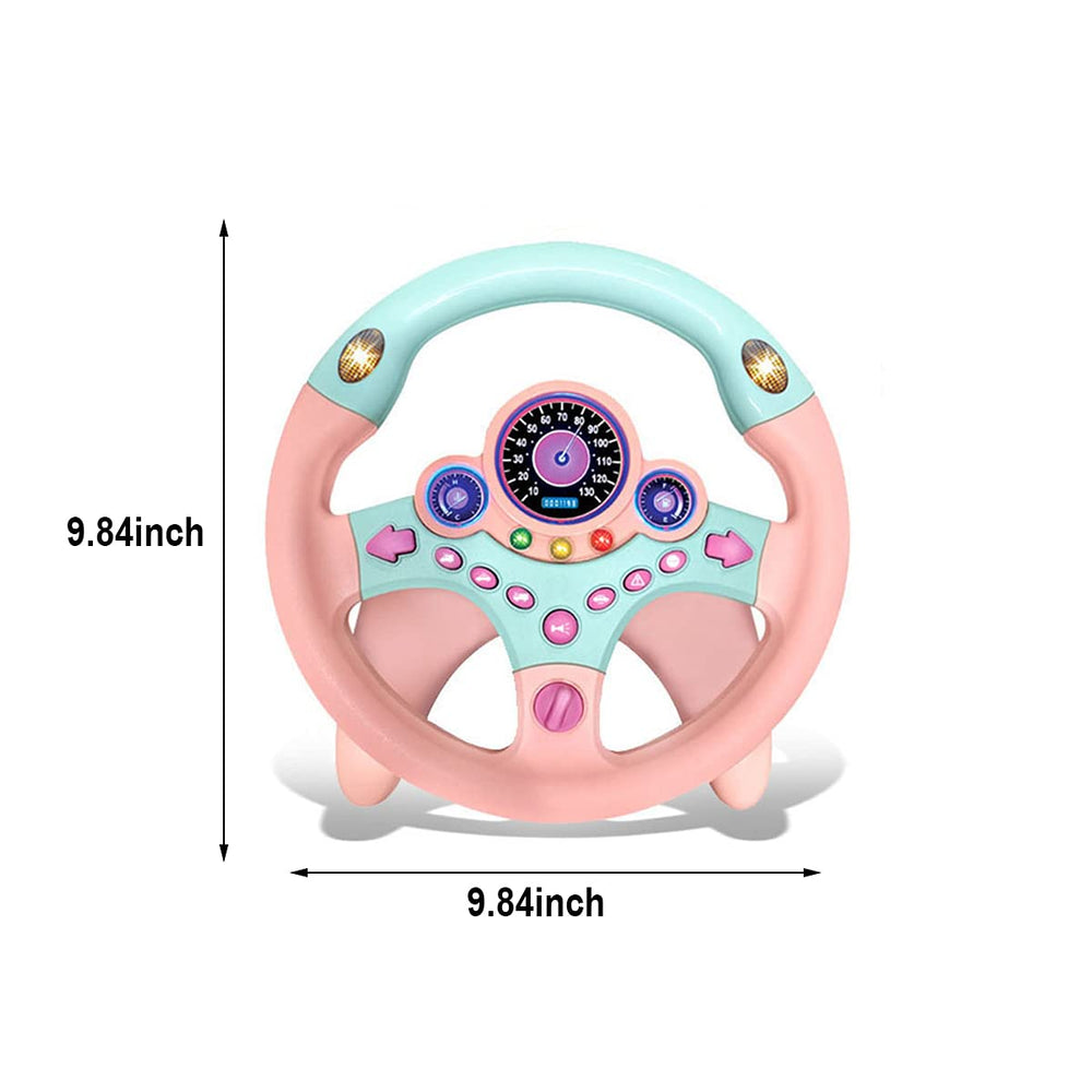 XHSP steering wheel toy used during car travel for fun.