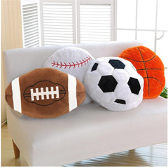 XIAOHONG football plush pillow adds sporty charm to any seating area.