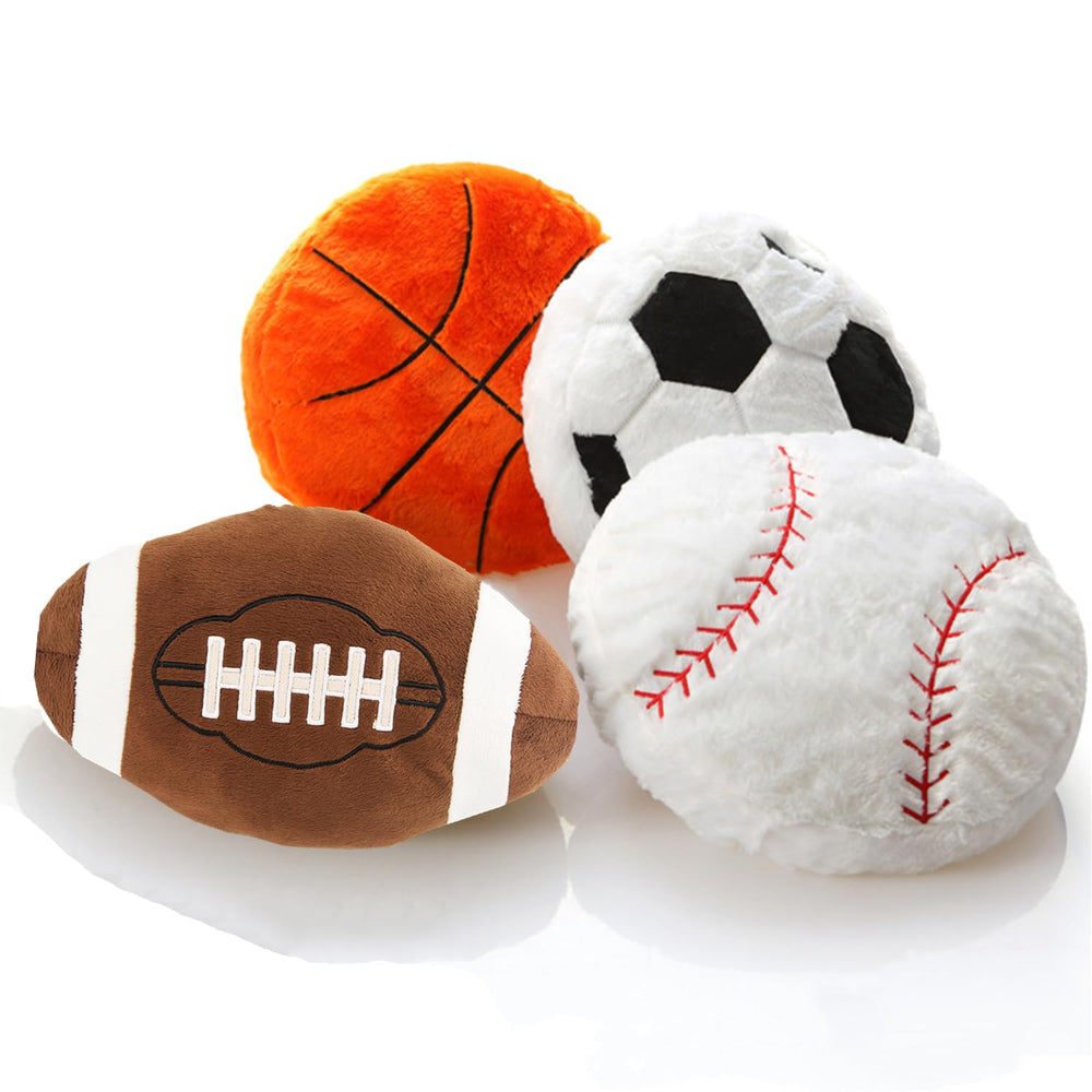 XIAOHONG soccer ball pillow brings cute athletic flair to a kid's room.