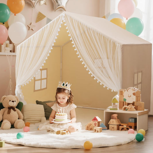 xiaowantong large kids play tent offers spacious play area for 3-4 children.