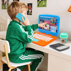 XIAPIA reusable notepad and pen supports creative writing during pretend work tasks.