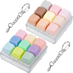 XiawaLangzhuo 2-pack Macaron keyboard fidget for portable stress relief