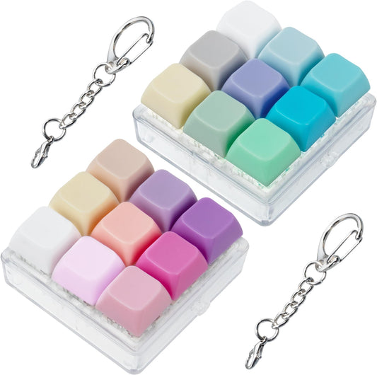 XiawaLangzhuo 2-pack keyboard fidget front view with portable stress relief in hand.
