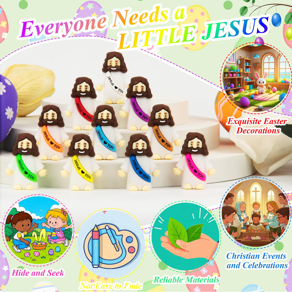 XiawaLangzhuo little Jesus figures spread kindness and faith moments.