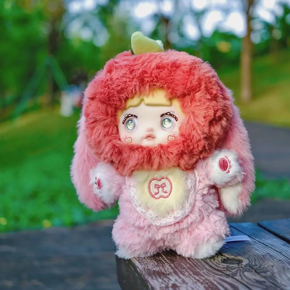 XiDonDon Nommi fruit series doll close-up face captures cute details.