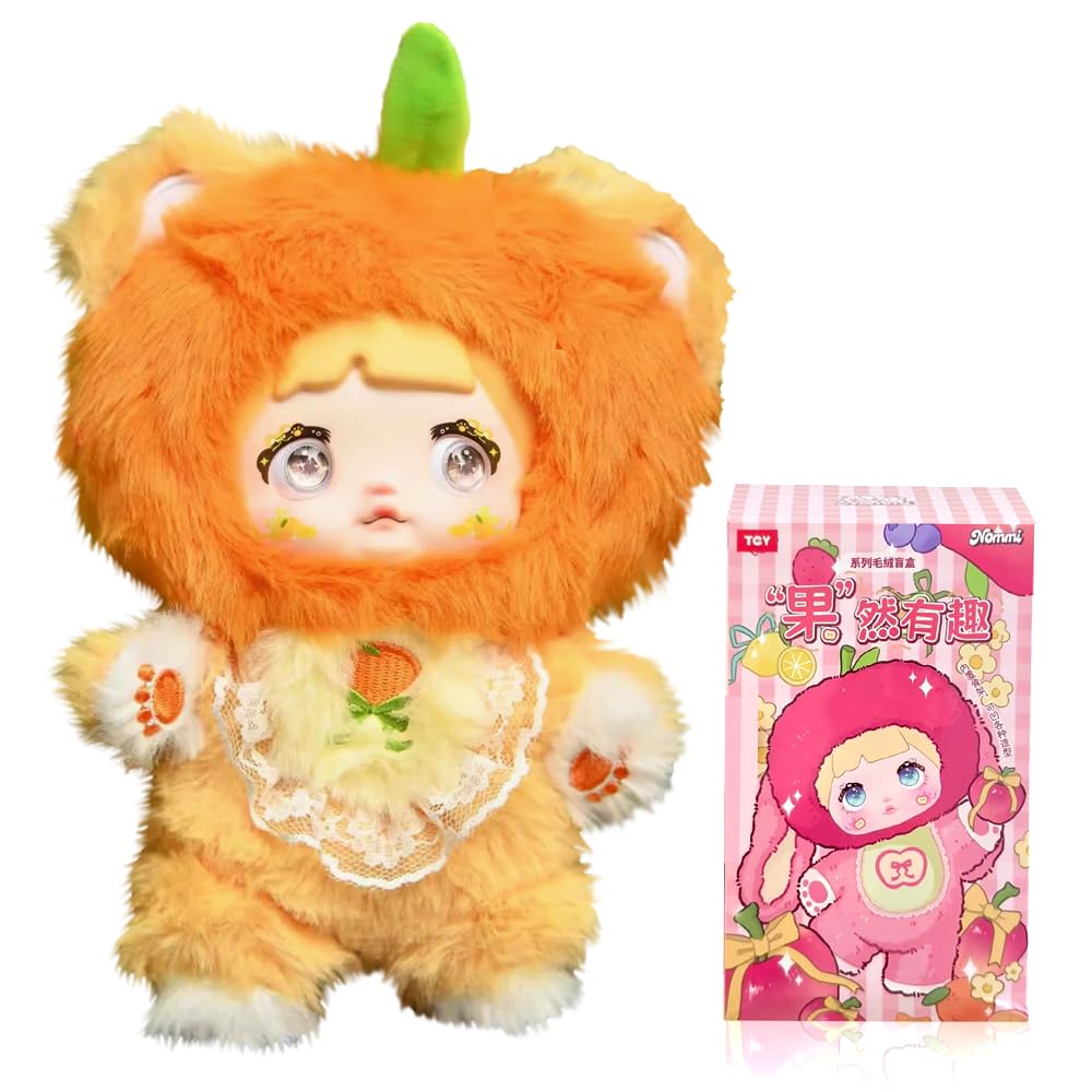 XiDonDon Nommi fruit series doll front view, perfect as a playful desk display.