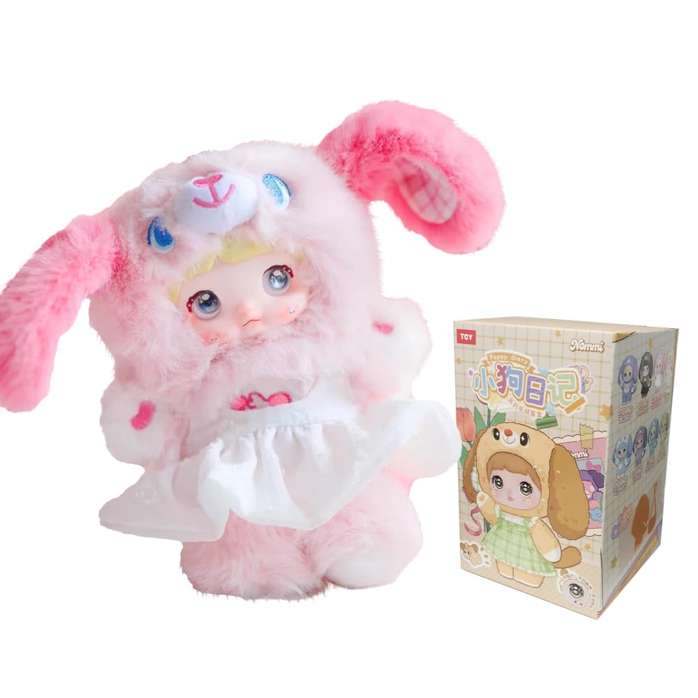XiDonDon Nommi Puppy Diary plush face figure, a charming collectible for display and gifting