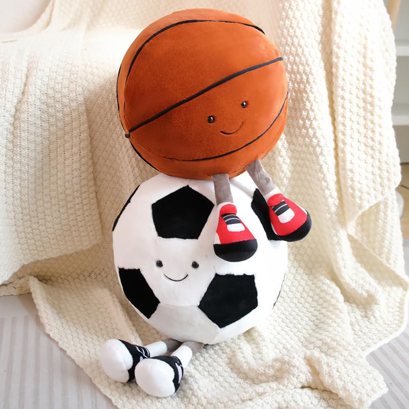 XIGUI portable cuddly soccer pillow perfect for beds, sofas, and car trips.