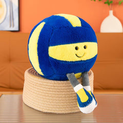 XIGUI volleyball pillow on child bed providing soft head support.