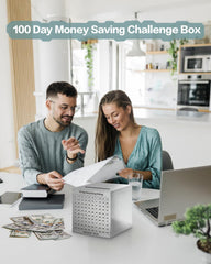 xiheer 100-day savings challenge printed icons for steady deposits