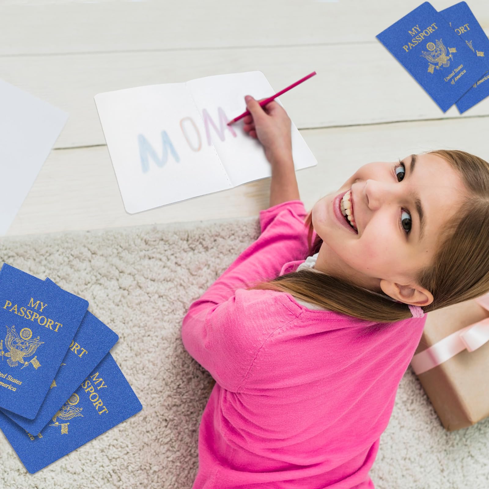 XIISVINT party gift idea passport notebook, a playful classroom prize.