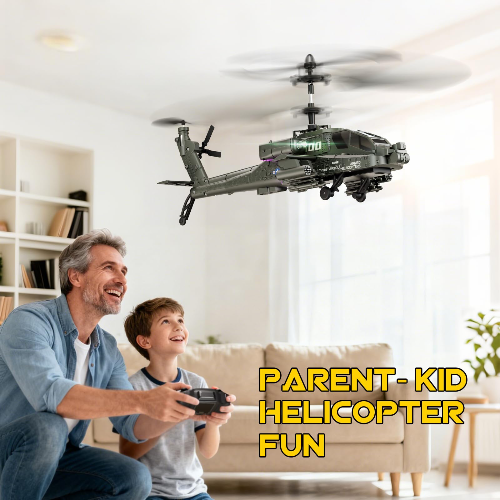 XIKOTEC RC Helicopter battery compartment with quick-swap design for longer play.