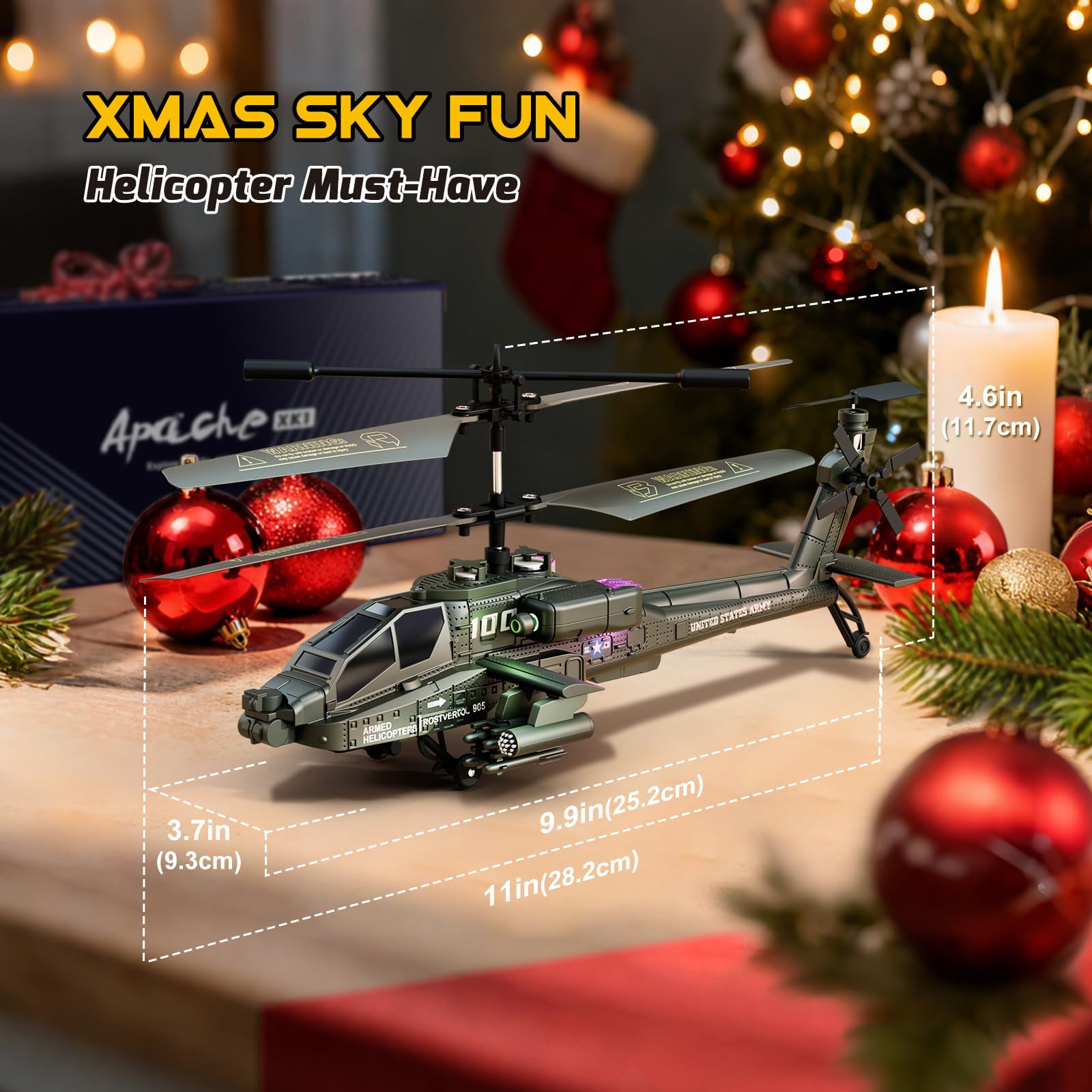 XIKOTEC RC Helicopter gift-ready packaging ideal for birthdays or holidays.