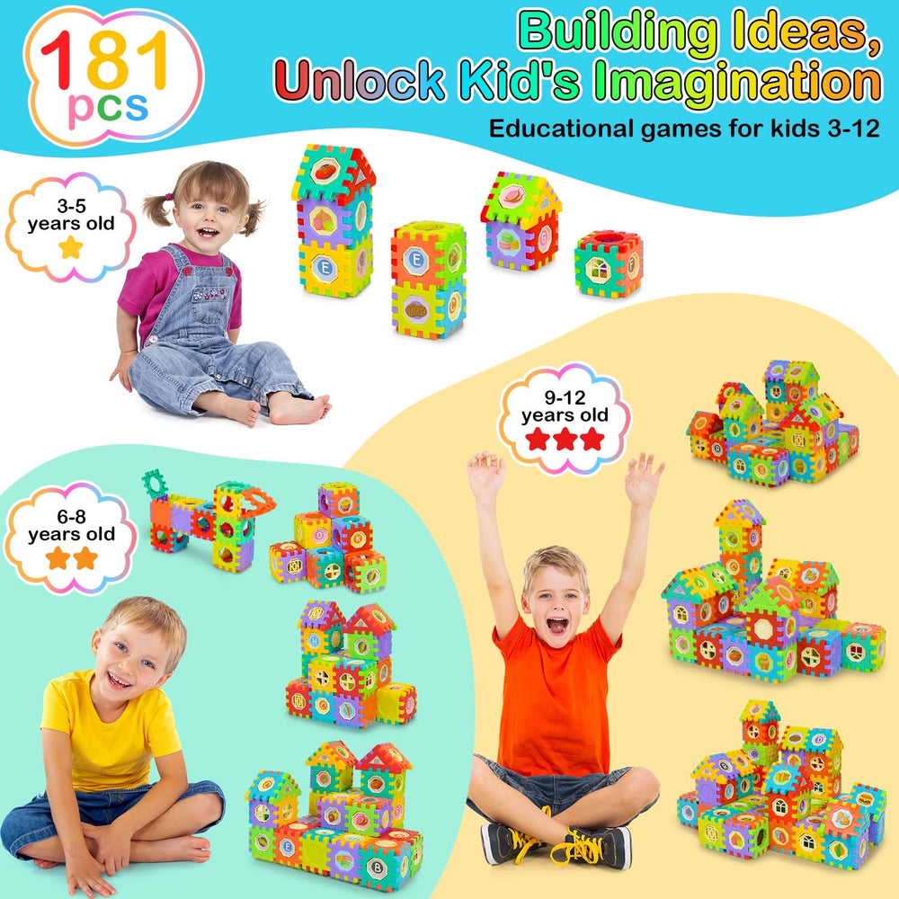 Ximoeo colorful stem pieces inspire imaginative play and problem solving.