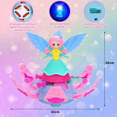Ximoeo princess toy skirt twirl showcases dancing motion.