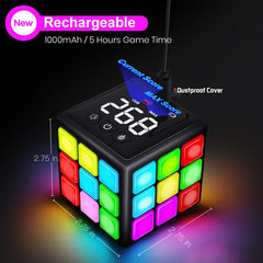 Xinbeiya Rechargeable Game Handheld Cube game icons illustrating speed memory and creativity modes