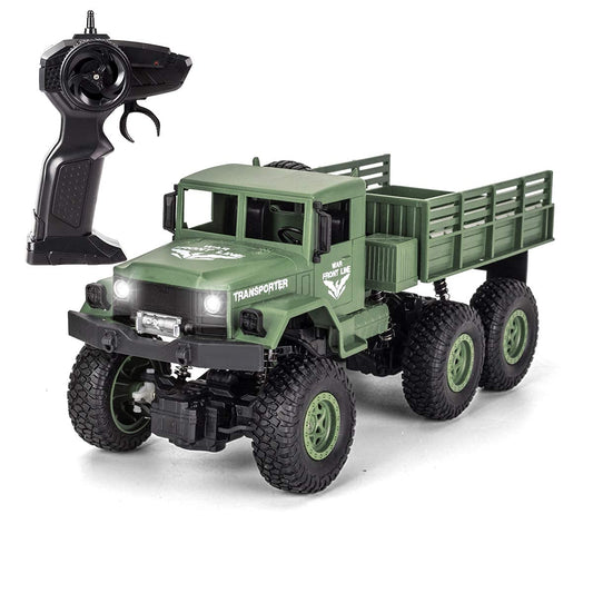 XINGRUI brand RC truck showing 50-minute playtime on rugged terrain for kids.