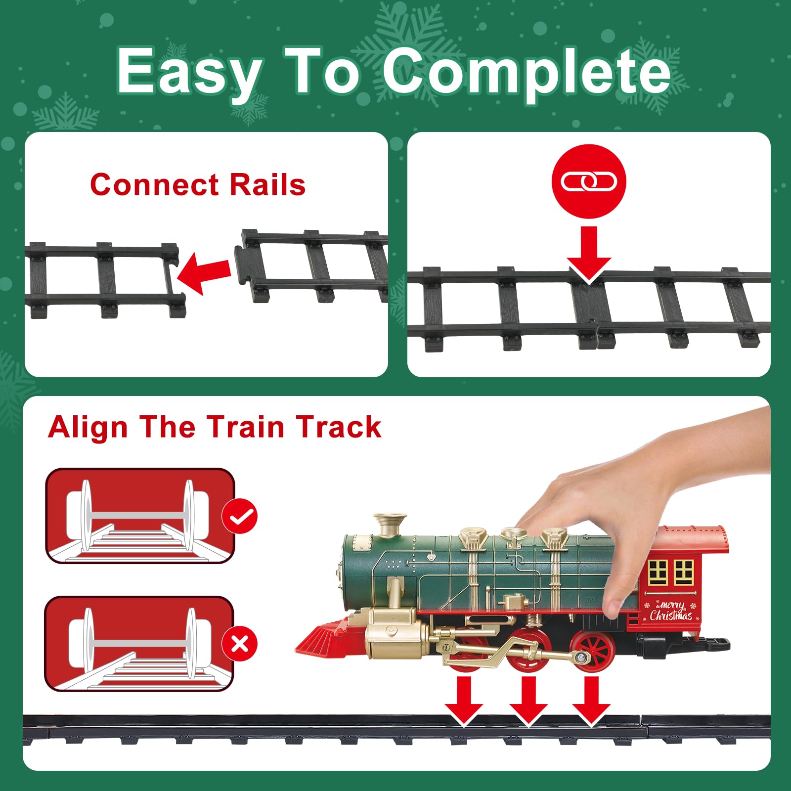 XINGYING curved tracks enable versatile layouts around the tree.