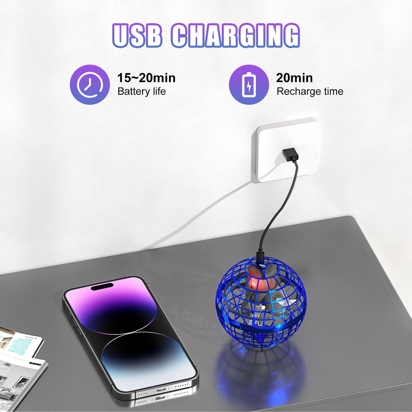 XINHOME RGB LED light adds visual appeal during evening sessions.
