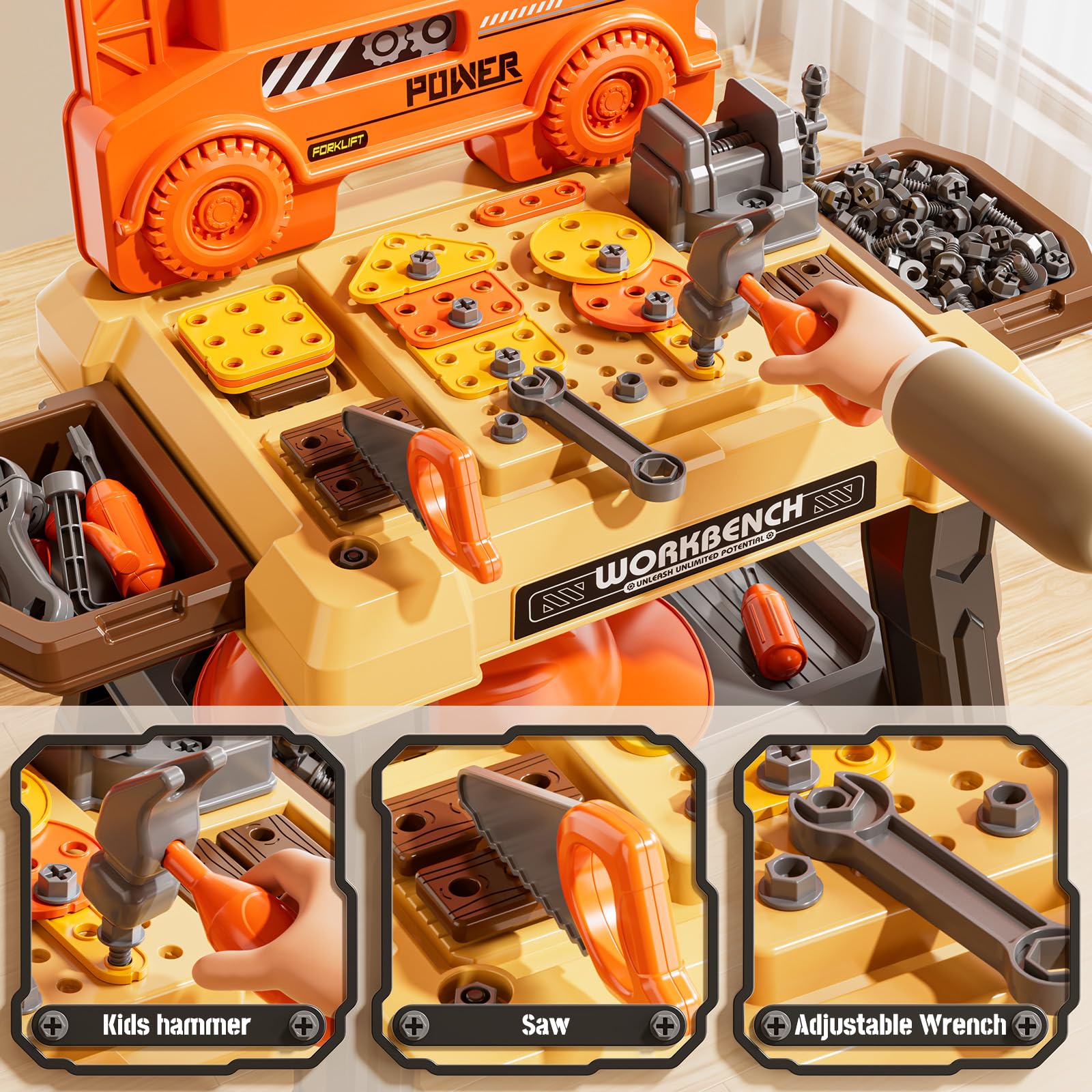 XINNOVEL ABS Plastic Construction image emphasizing safe, durable materials.