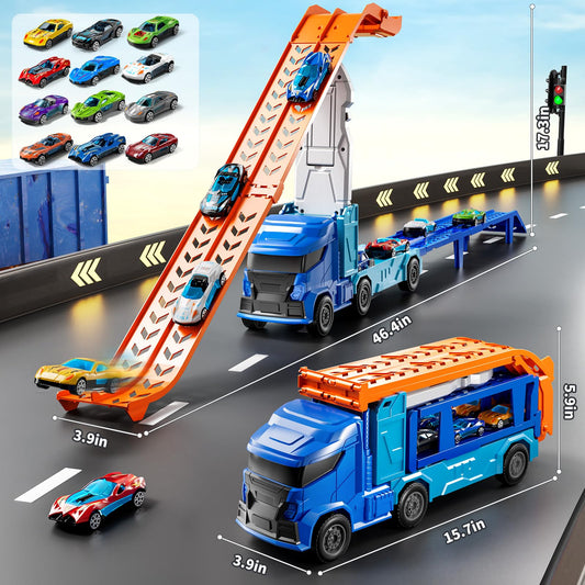 XINNOVEL twelve die cast racing cars lined up for races