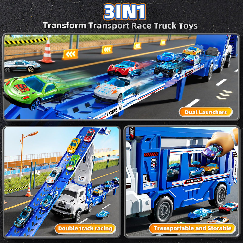 XINNOVEL Dual-row race track delivers fast-paced car action and friendly competition.
