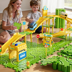 XINNOVEL educational puzzle tracks boost motor and thinking skills.