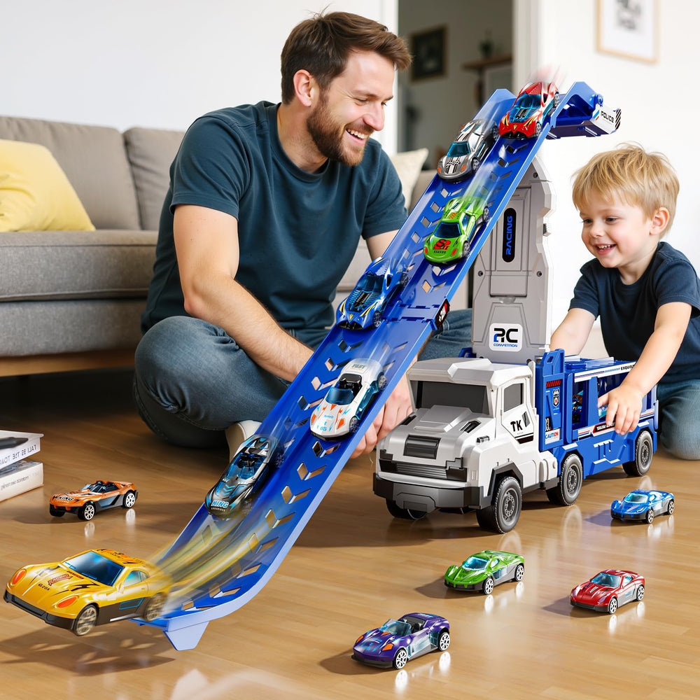 XINNOVEL Foldable dual-track encourages shared play and easy storage.