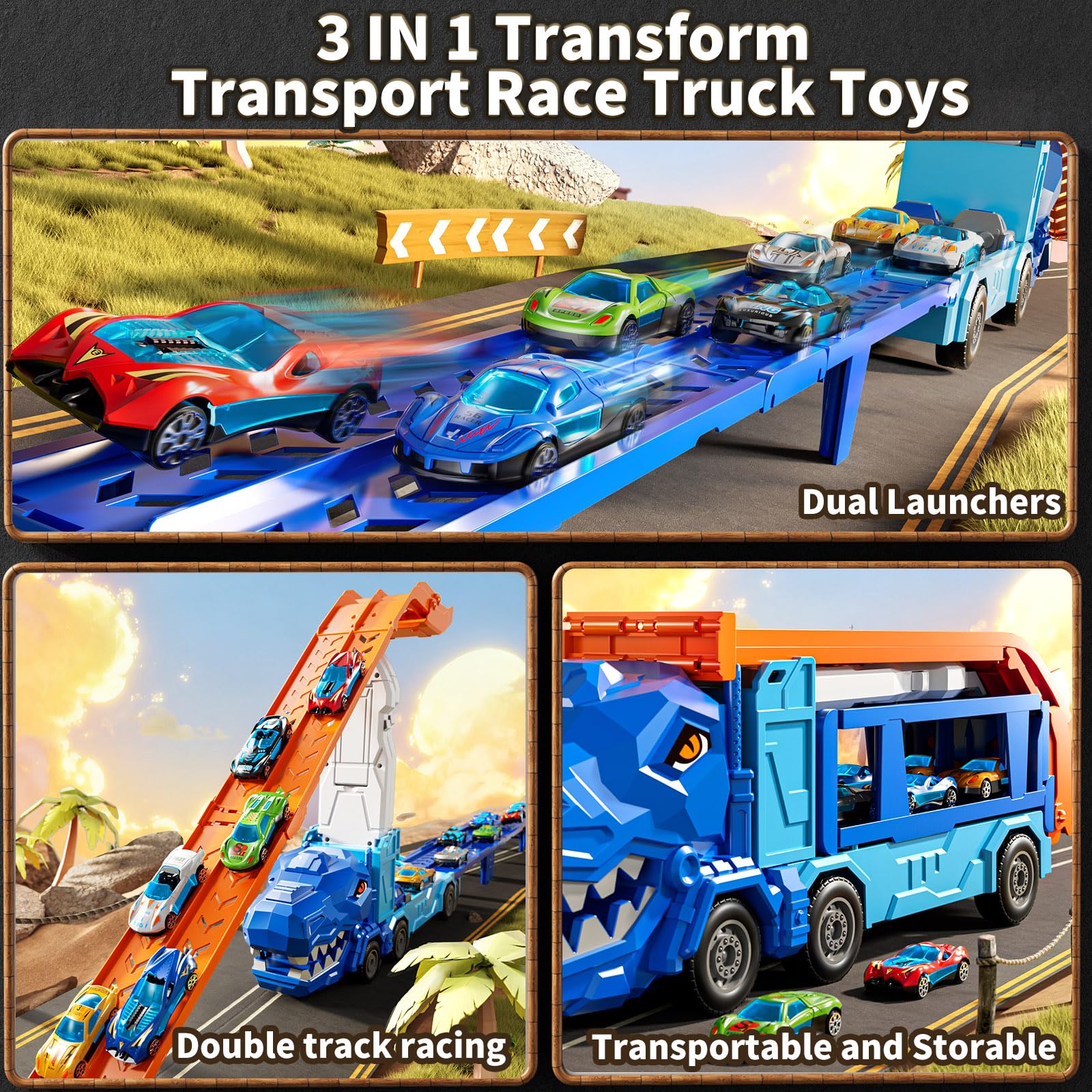 XINNOVEL portable truck set is easy to take on trips.