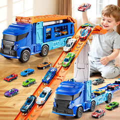XINNOVEL carrier truck with foldable track ready for indoor play