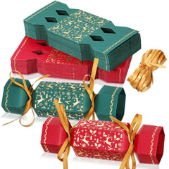 Xinnun Christmas cracker kit with unfolded 50 pieces for DIY decor