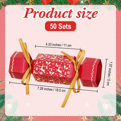 Ribbons and sturdy cardboard support durable, elegant cracker construction
