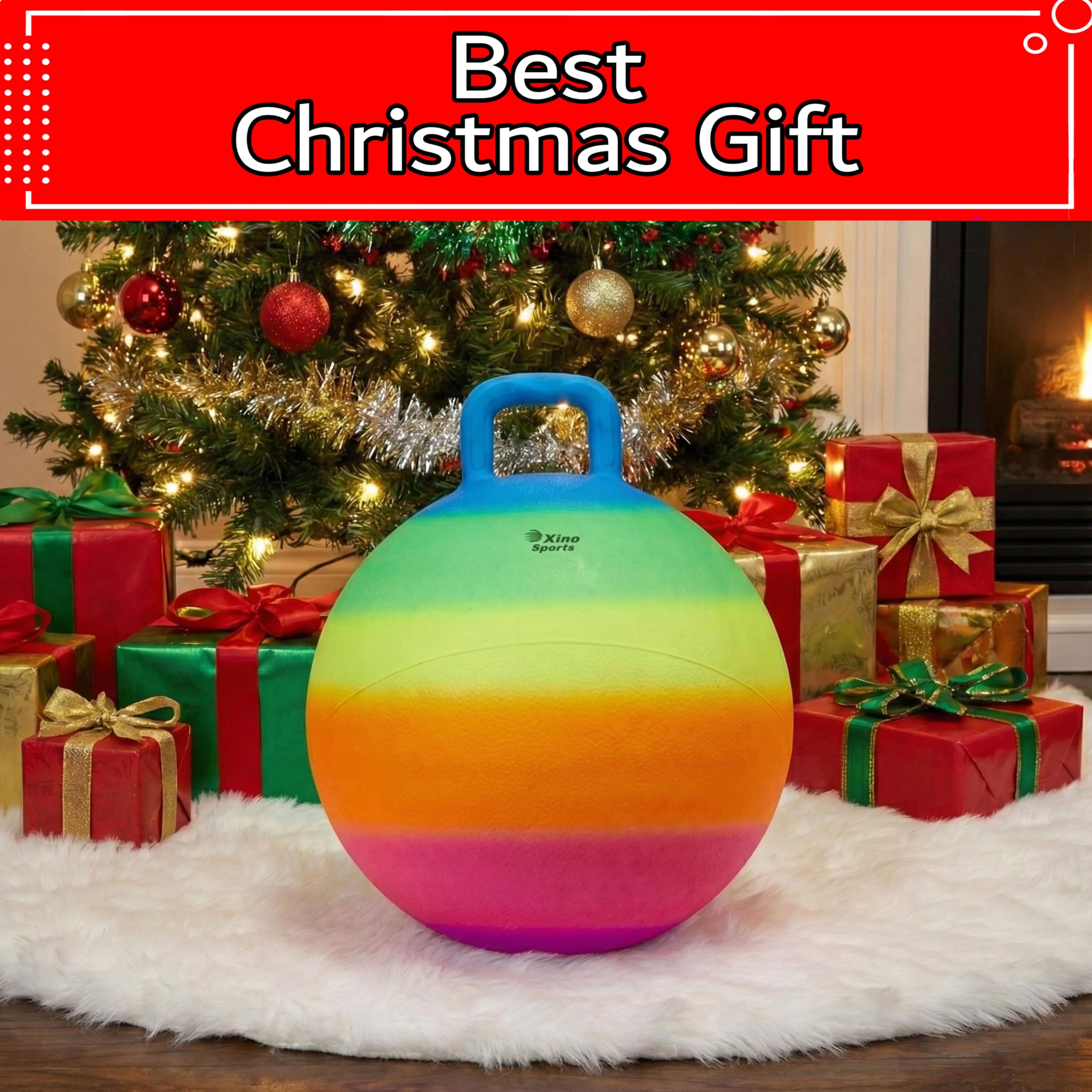 Xino Sports colorful 18-inch ball makes a great gift idea.