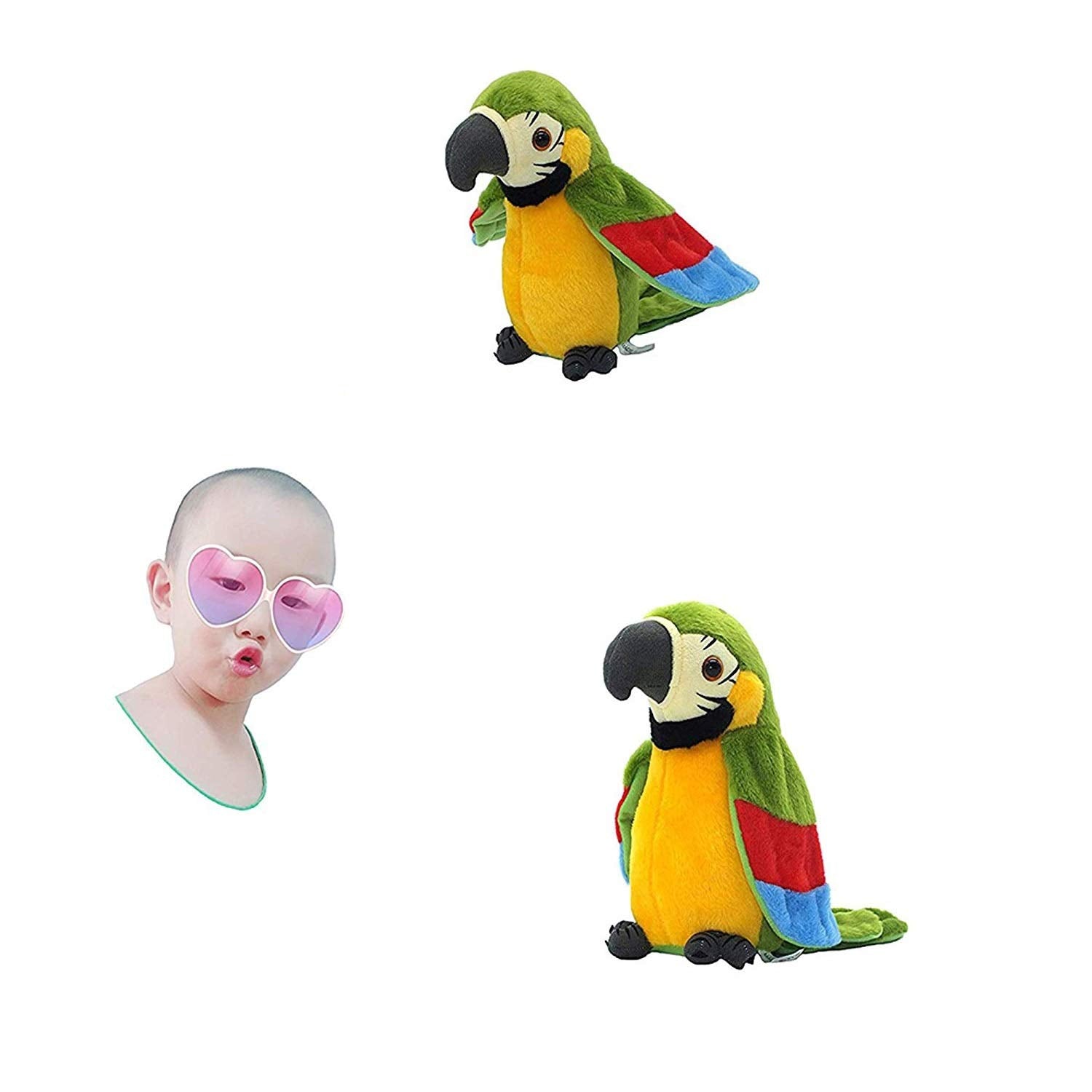 Xinrirong durable plush talking bird designed for safe play
