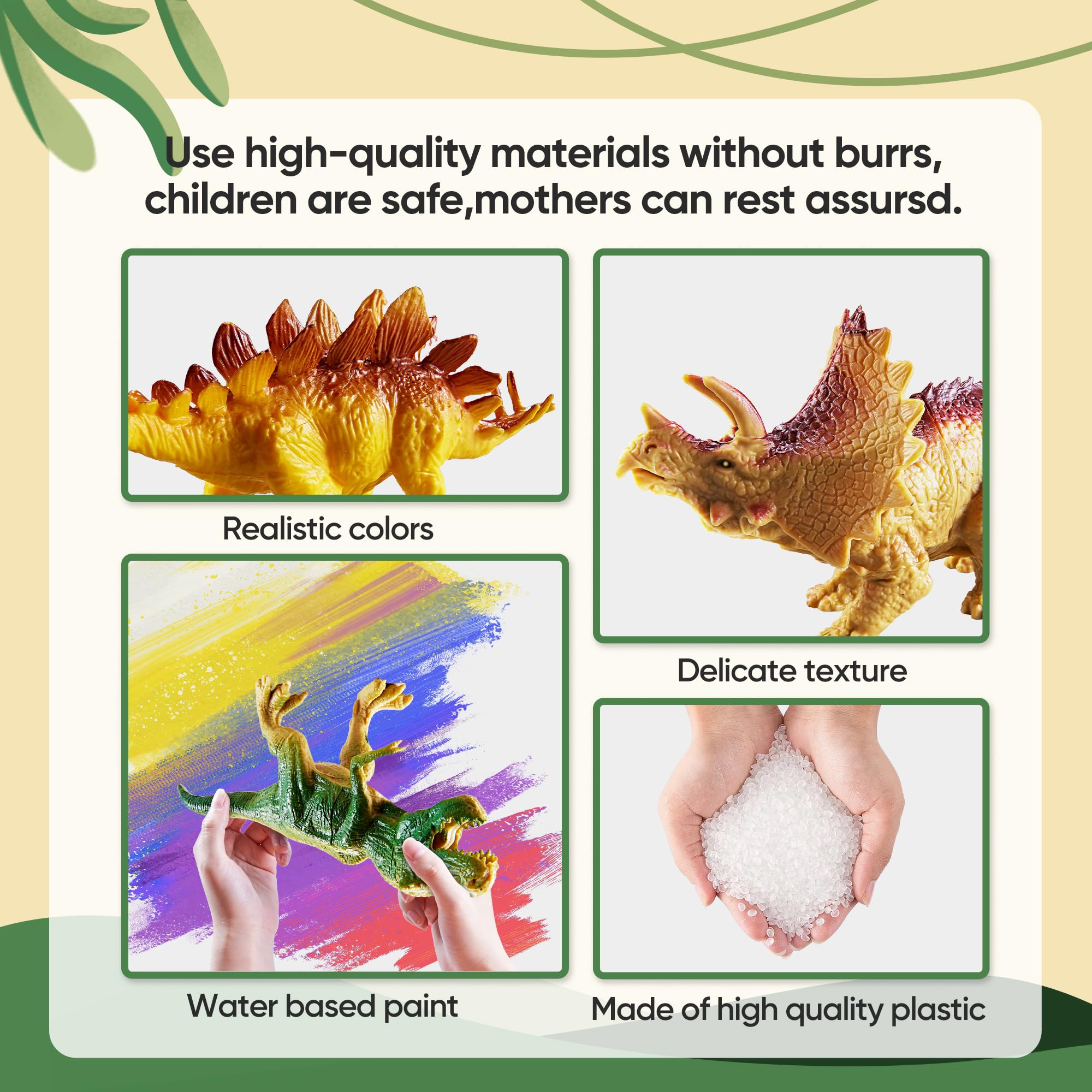 Kids playing with XINSITE dinosaurs encourages storytelling and cooperative fun.