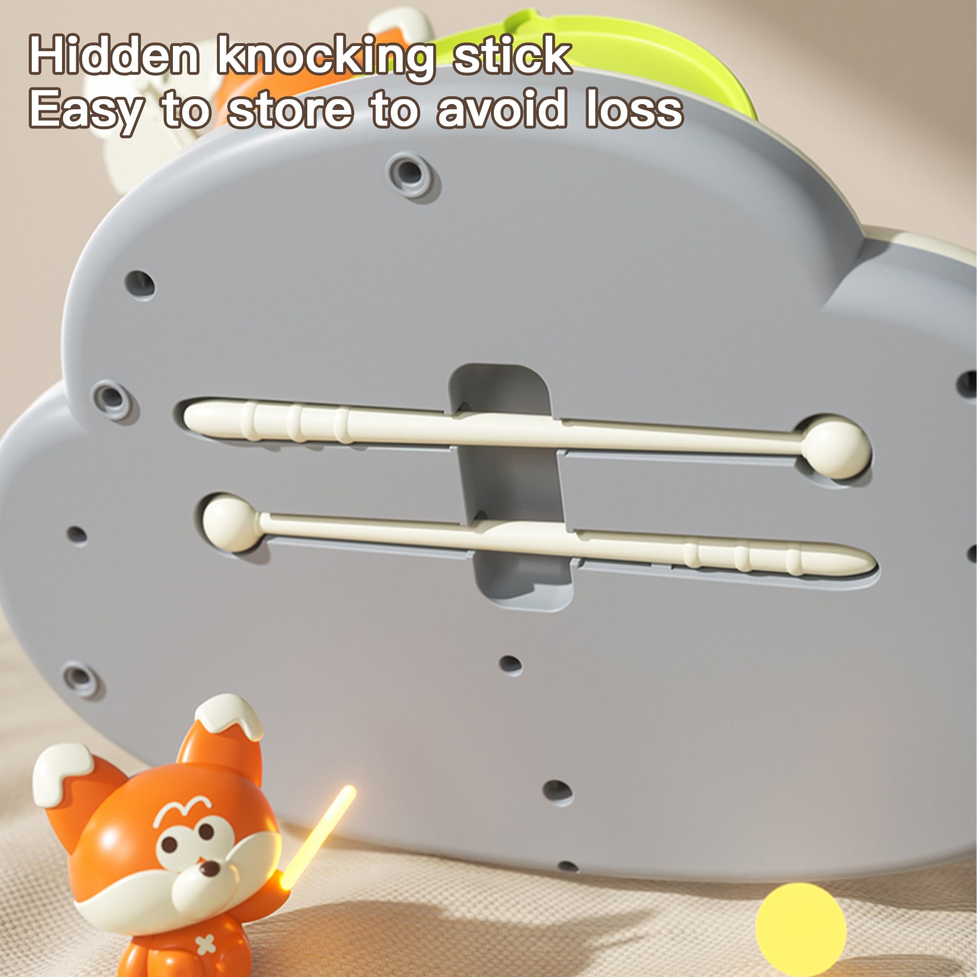 Tiny hands develop motor skills by tapping and striking with XINSITE.