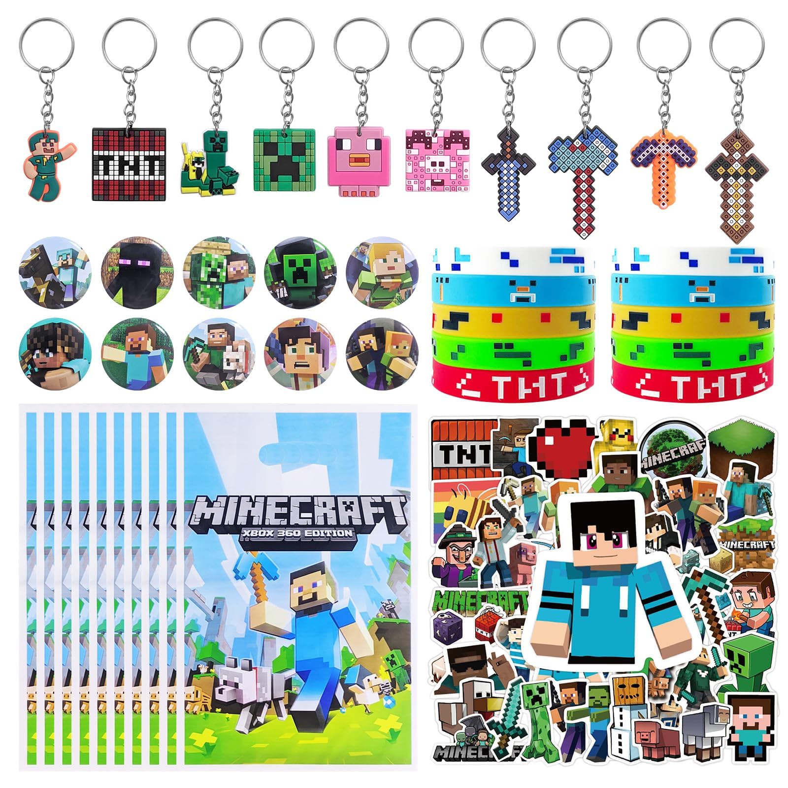 Xioose Pixel Style stickers on cups and laptops for vibrant decor