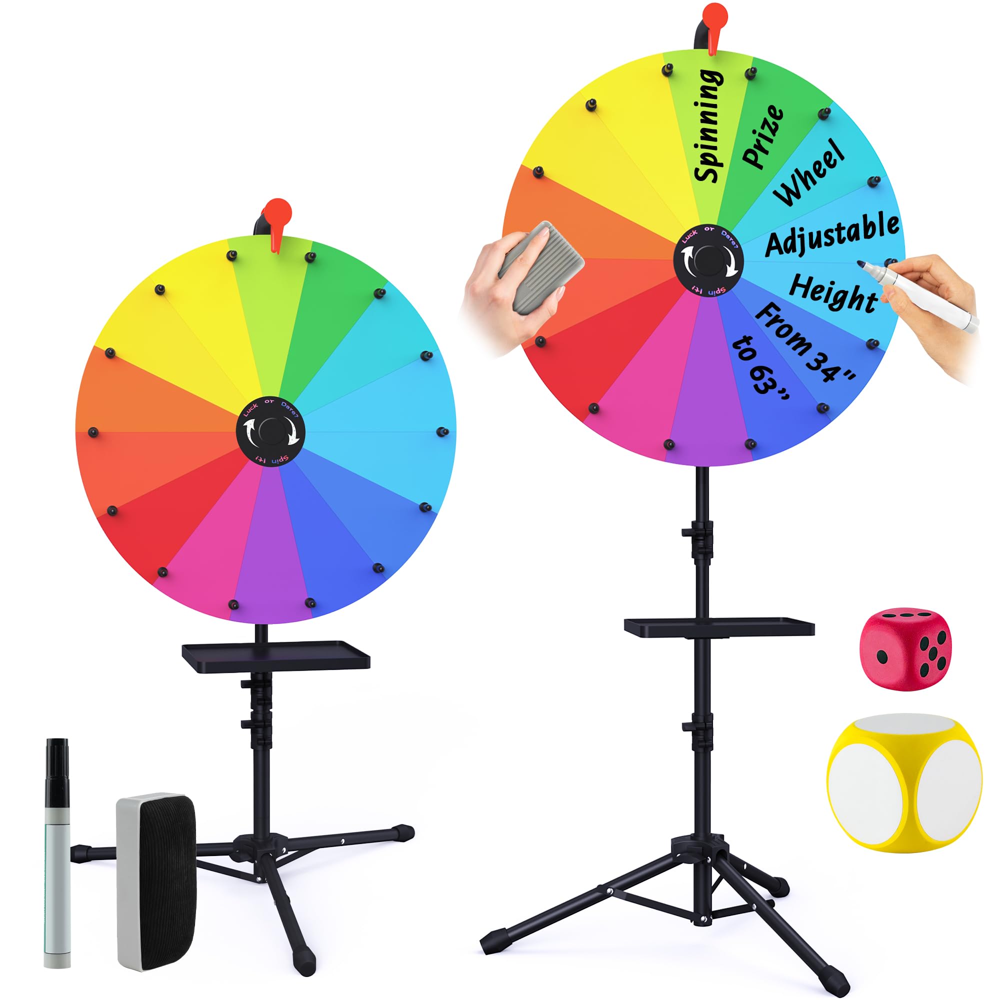 XIPENGKEJI prize wheel with sturdy base for stable party games