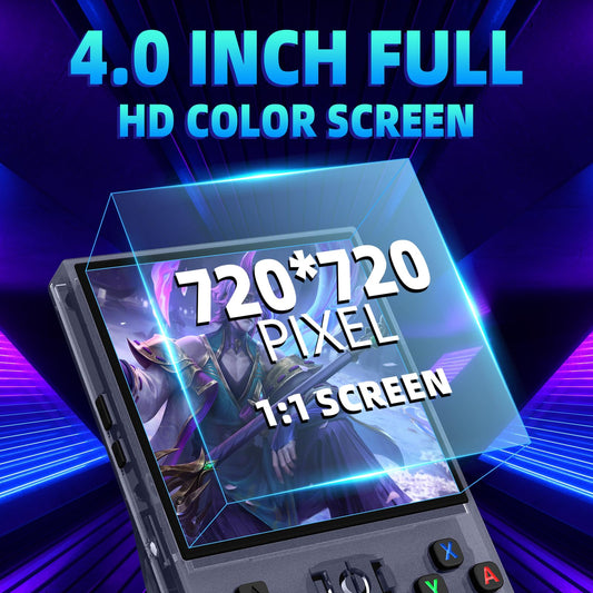 Xiskt R36MAX 4-inch IPS display delivers vibrant visuals for classic titles.