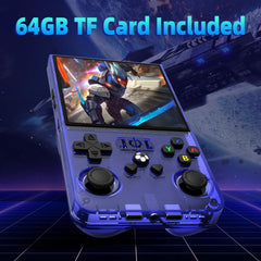 Xiskt R36MAX 64GB storage holds a full library of preloaded titles.
