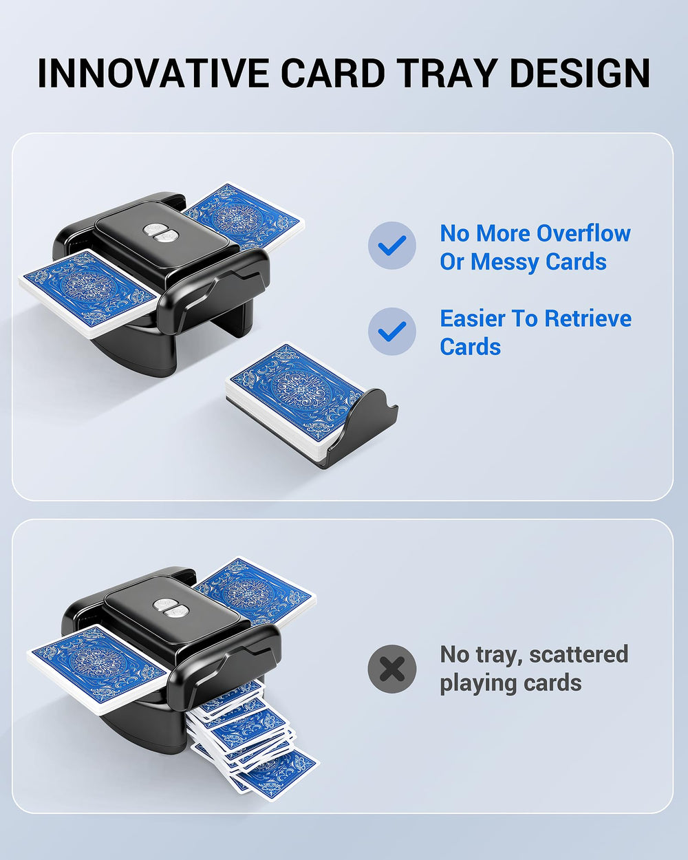 XISZMOG shuffler quiet operation for smooth table gameplay