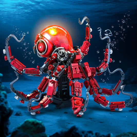 XITALAXU octopus movable tentacles close-up highlights realistic articulation.